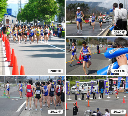 長野県市町村駅伝の様子